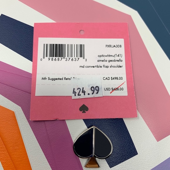 Kate spade Convertible flap shoulder Amelia purple - Picture 7 of 8